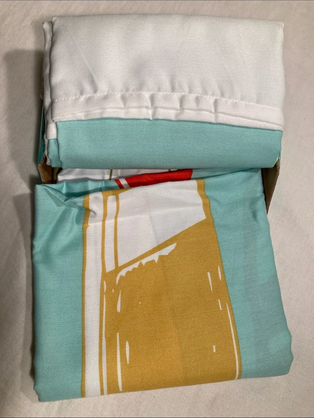 Pillowfort Turquoise Surfboard Shower Curtain new in package